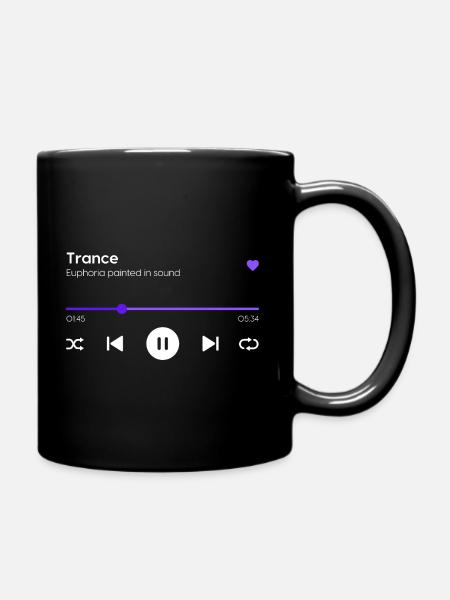 Trance - Tasse einfarbig - Schwarz