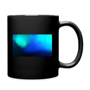 Bleu fluo 43 - Mug uni - noir - Droite
