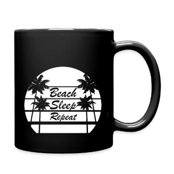 Beach Sleep Repeat 6 - Mug uni - noir - Droite
