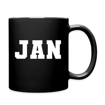 Nom - Jan - Mug uni - noir - Droite