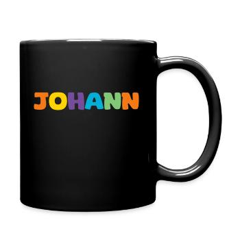 Nom - Johann - Mug uni - noir - Droite
