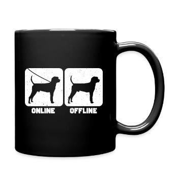 Treeing Walker Coonhound - Tasse einfarbig - Schwarz - Rechts