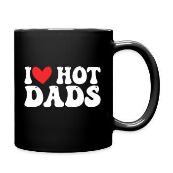 L’amour de papa chaud - Mug uni - noir - Droite