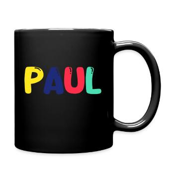 Name - Paul - Full Colour Mug - black - Right