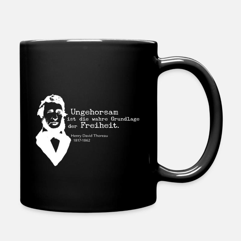 Ungehorsam - Tasse einfarbig - Schwarz