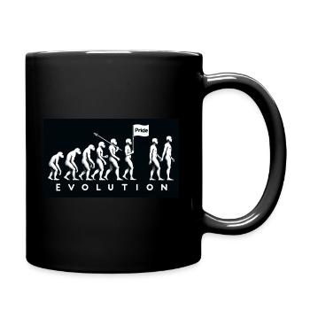 Pride Evolution – March of Diversity - Full Colour Mug - black - Right
