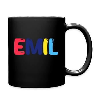 Nom - Emil - Mug uni - noir - Droite