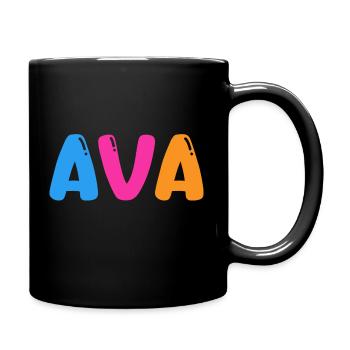 Name - Ava - Full Colour Mug - black - Right