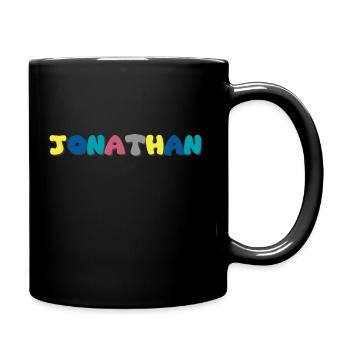 Name - Jonathan - Tasse einfarbig - Schwarz - Rechts