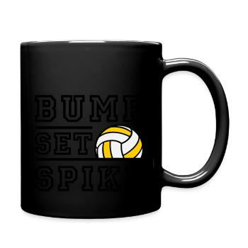 Bump Set Spike - Farbwechsel möglich - Tasse einfarbig - Schwarz - Rechts