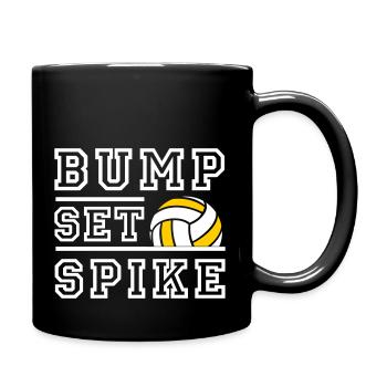 Bump Set Spike - Farbwechsel möglich - Tasse einfarbig - Schwarz - Rechts