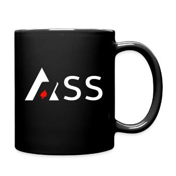 Ass - Tasse einfarbig - Schwarz - Rechts
