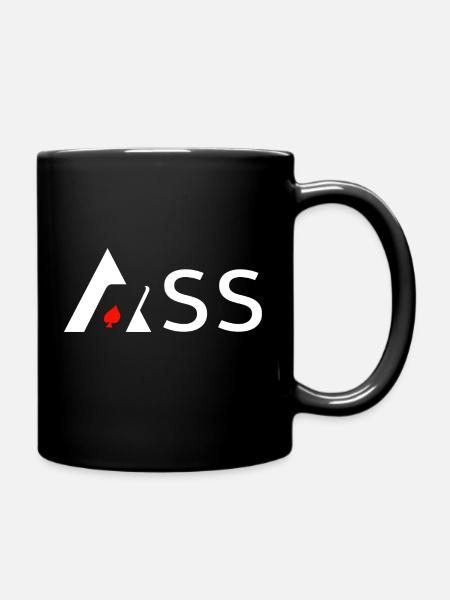 Ass - Tasse einfarbig - Schwarz