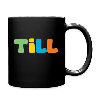 Name - Till - Tasse einfarbig - Schwarz - Rechts