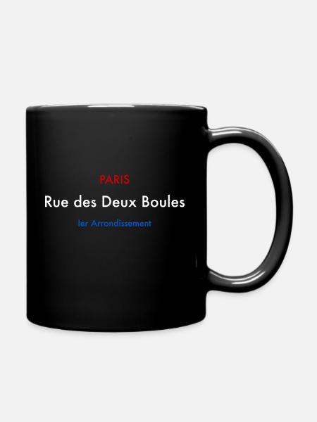 Paris - Rue des Deux Boules - Mug uni - noir