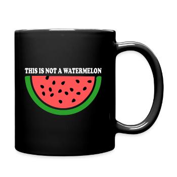 THIS IS NOT A WATERMELON - Mug uni - noir - Droite