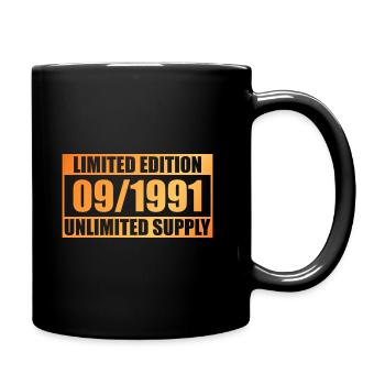 33ème Anniversaire Edition Limitée - ꝏ Approvisionnement 09/1991 - Mug uni - noir - Droite