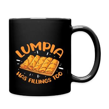 lumpia a aussi des garnitures Design pour un passionné de - Mug uni - noir - Droite