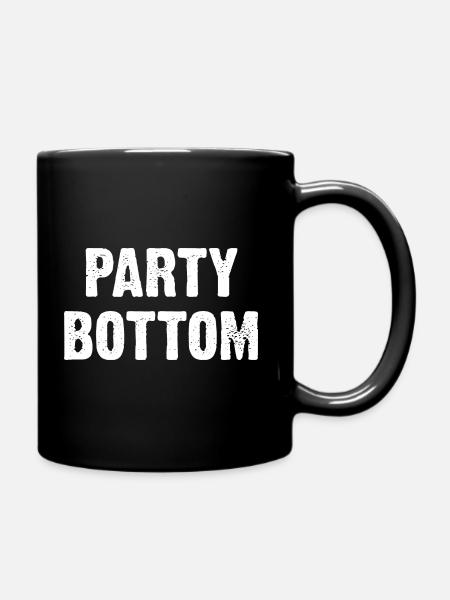 Party Bottom - Tasse einfarbig - Schwarz