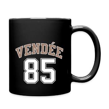 Vendée 85 - Mug uni - noir - Droite