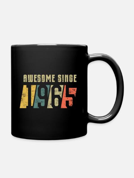 60. Geburtstag Jahrgang 1965 - Tasse einfarbig - Schwarz