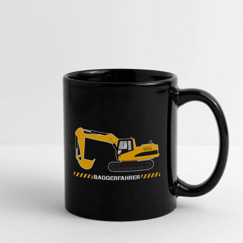Excavator Operator Excavator Construction Equipment Operator Construction Site Full Colour Mug