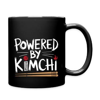 Liebe für Kimchi und Geschmack - Tasse einfarbig - Schwarz - Rechts