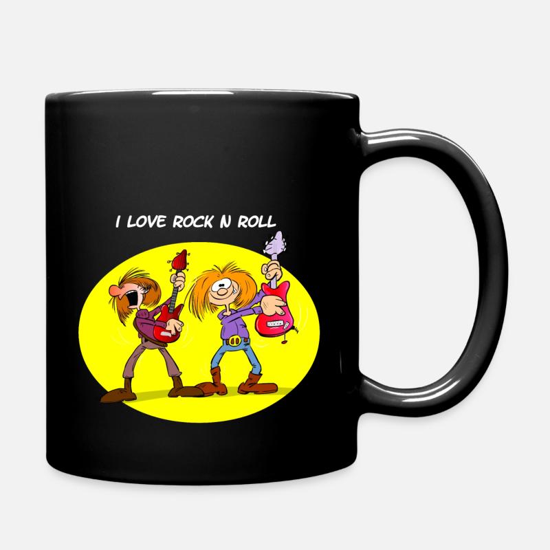 I love rock and roll - Tasse einfarbig - Schwarz
