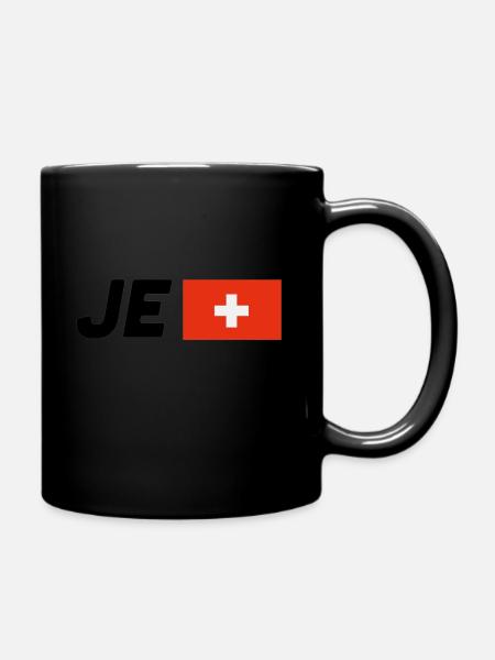 Je suis Suisse - Full Colour Mug - black