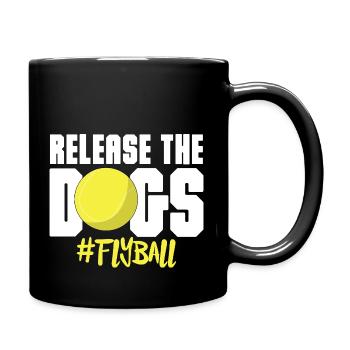 Libérez The Dogs Ball Fetching Canine Flyball - Mug uni - noir - Droite