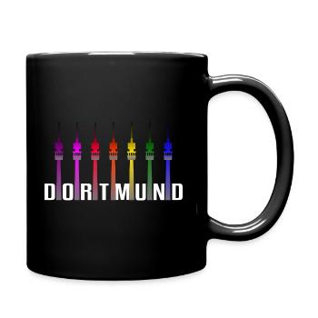 Dortmund Toleranz und Vielfalt - Tasse einfarbig - Schwarz - Rechts