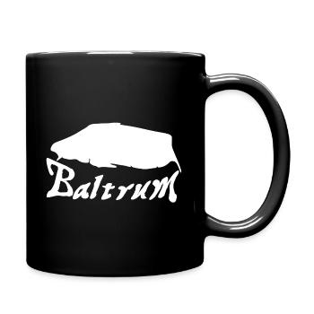 Baltrum Tattoo - Tasse einfarbig - Schwarz - Rechts