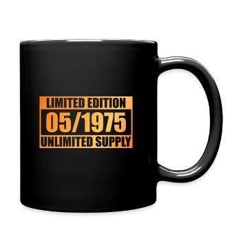 50e anniversaire Édition Limitée - ꝏ Approvisionnement 05/1975 - Mug uni - noir - Droite