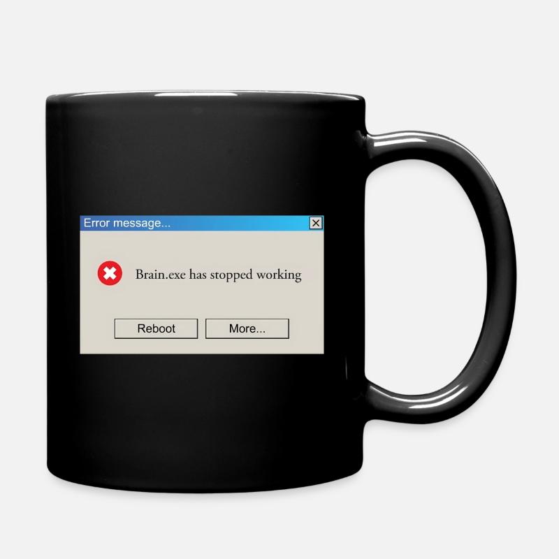 Brain.exe a cessé de fonctionner - Mug uni - noir