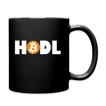 Bitcoin HODL-Modus: Aktiviert - Tasse einfarbig - Schwarz - Rechts