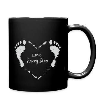 Walking Barefoot This Is My Gear Nature - Tasse einfarbig - Schwarz - Rechts