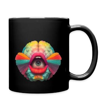 "See How The Brain Smells" - Full Colour Mug - black - Right