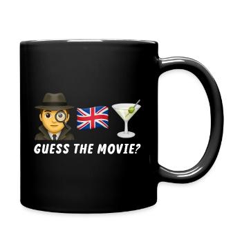 Detective theme with UK symbol - Full Colour Mug - black - Right