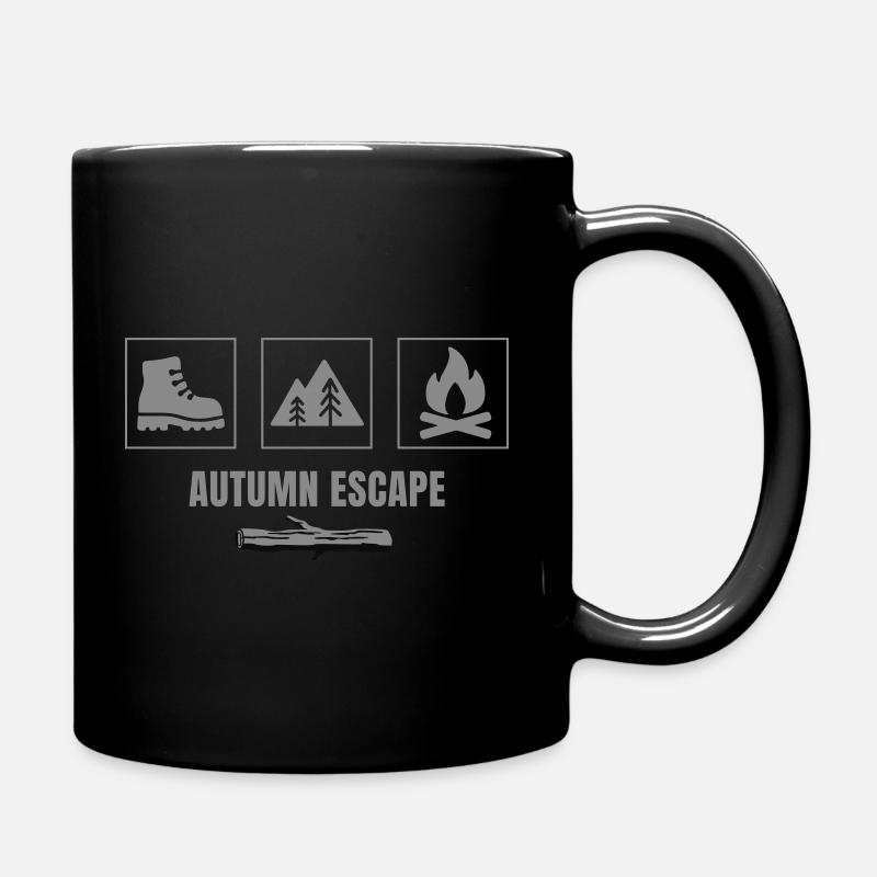 Autumn Escape – Herbst Outdoor Design - Tasse einfarbig - Schwarz