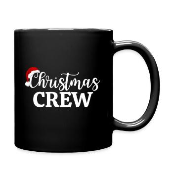 Weihnachts-Crew - Tasse einfarbig - Schwarz - Rechts