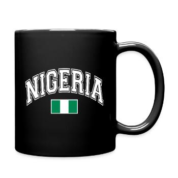 Drapeau du Nigéria - Mug uni - noir - Droite