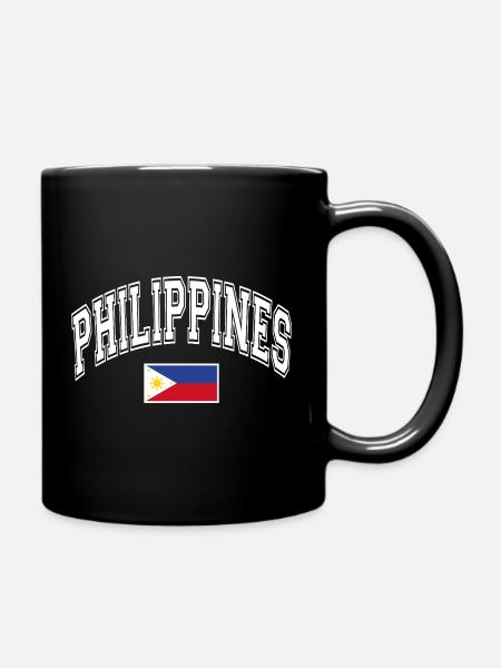 Philippinen Flagge - Tasse einfarbig - Schwarz