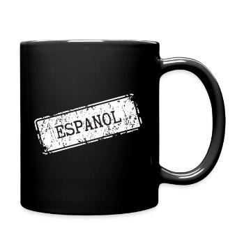 Minimalist Espanol Schriftzug - Tasse einfarbig - Schwarz - Rechts