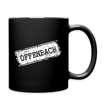 Design rétro Offenbach - Mug uni - noir - Droite