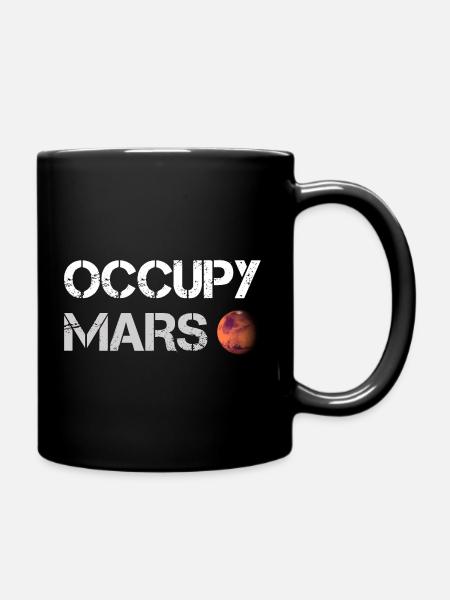 Occupy Mars (Space-X) - Mug uni - noir