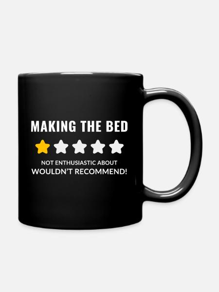 Conception fantaisiste de mème étoilé pour l'heure du coucher - Mug uni - noir
