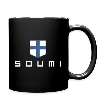 Soumi, Finlande - Mug uni - noir - Droite