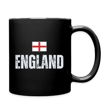 Flag of England, English patriot - Full Colour Mug - black - Right