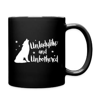 Pas digne d’une dame et sans être dérangée - Mug uni - noir - Droite