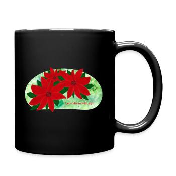 Christstern - Tasse einfarbig - Schwarz - Rechts